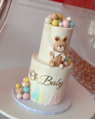 Two Tier Baby Shower Cake