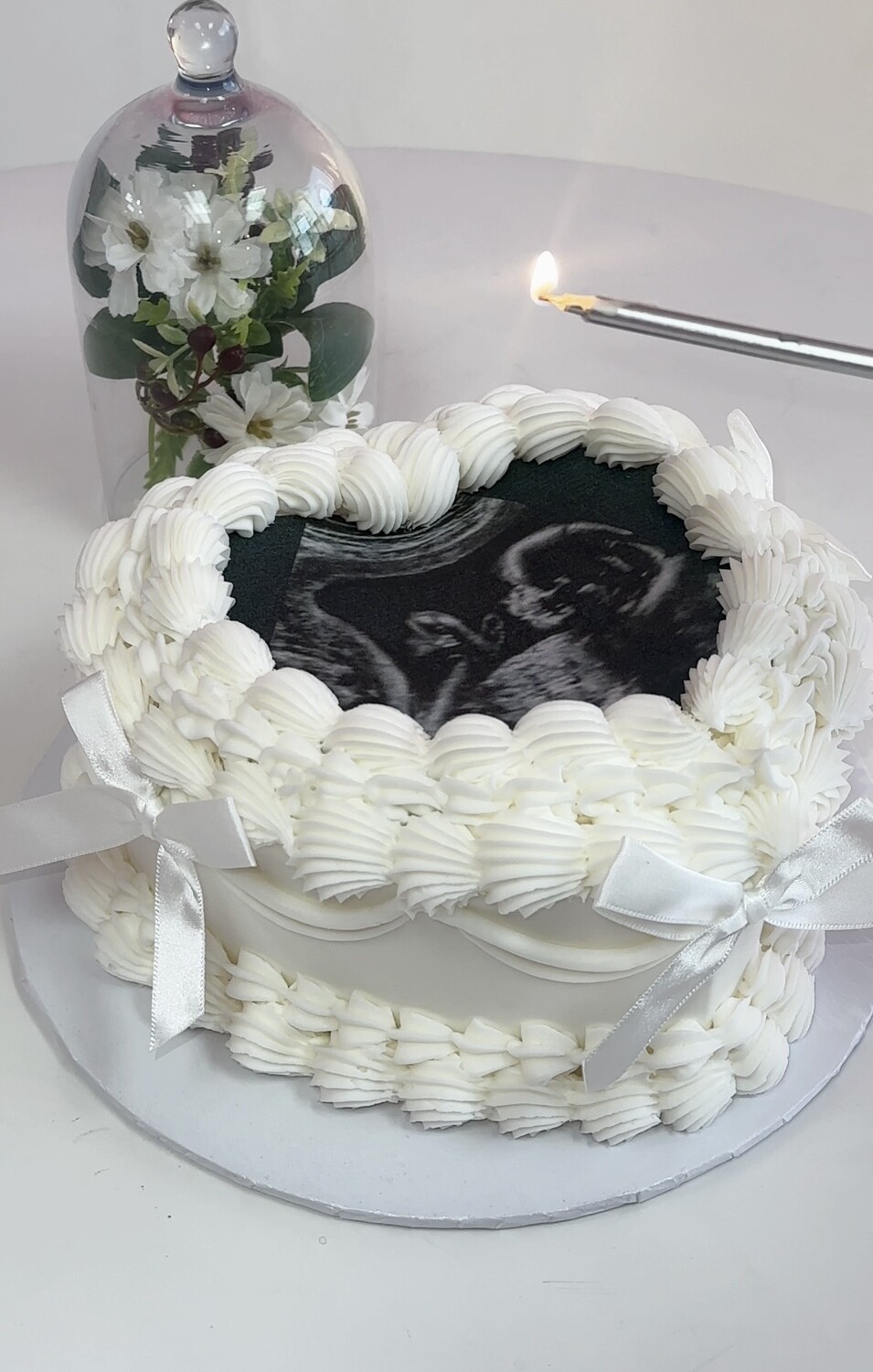 One Tier Burn Away Cake