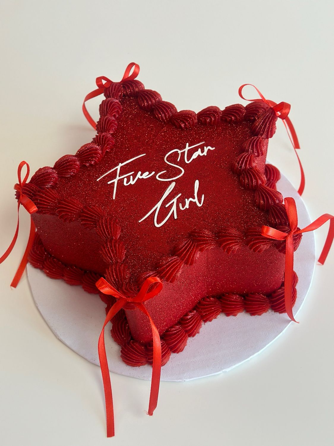 One Tier Star Cake