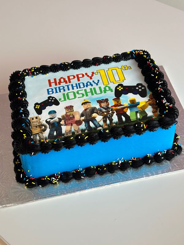 One Tier Rectangle Celebration Cake *BUTTERCREAM ONLY*