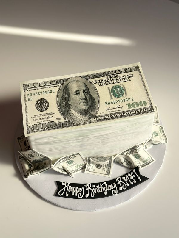 Money Stack Cake