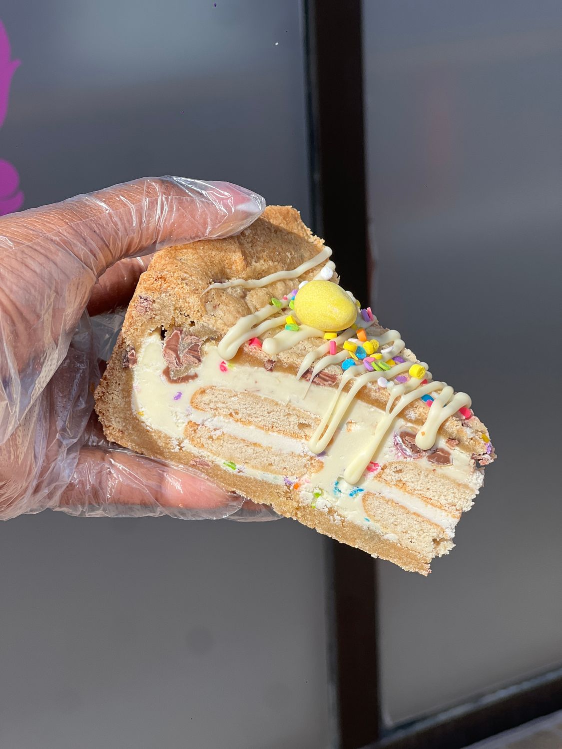 Mini Egg Cookie Pie Slice