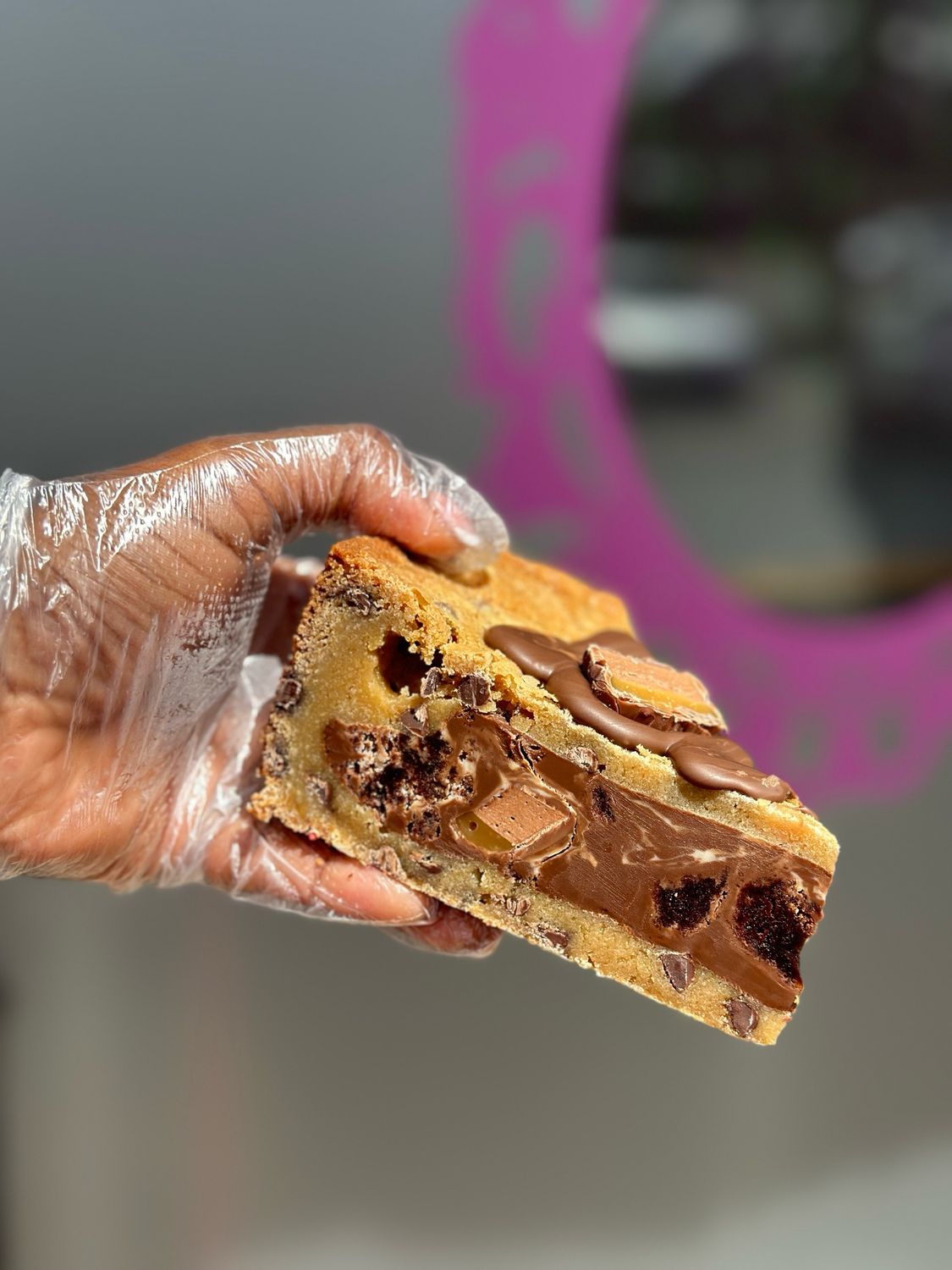 Mars Biscoff Cookie Pie Slice