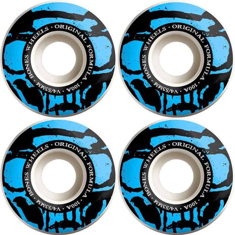 Bones 53mm ‘Mummy Skulls’ Wheels White
