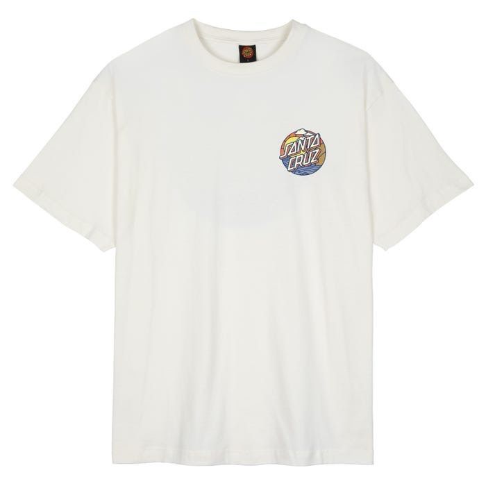 Santa Cruz Youth T Shirt Cliff View Dot Tee