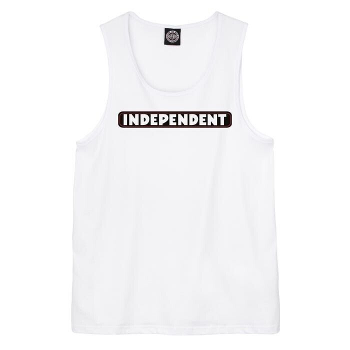 Independent Trucks Co BAR LOGO White - Sleeveless T-Shirt Vest