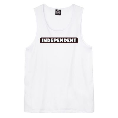 Independent Trucks Co BAR LOGO White - Sleeveless T-Shirt Vest