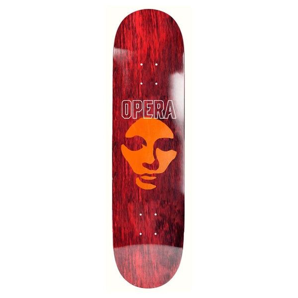 Opera Die-Cut Mask Ex7 8.5" Skateboard Deck - Red