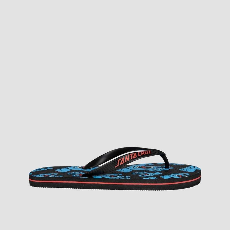 Santa Cruz Drift Flip Flops Screaming Hands- Size 10/11