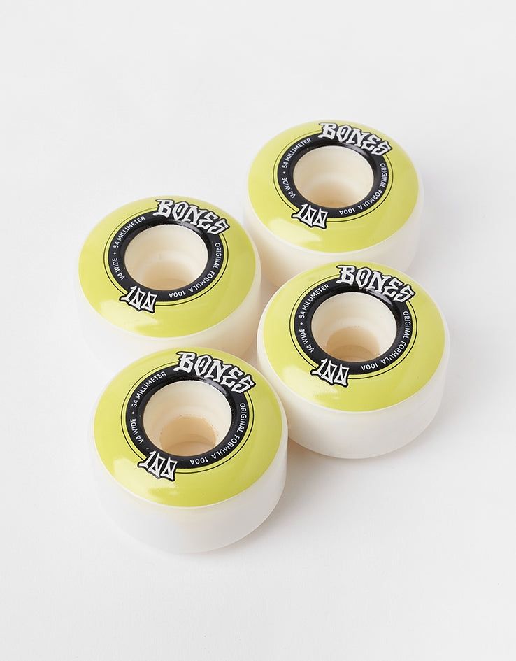 Bones OG Formula V4 Wide 100a WY Skateboard Wheels - 54mm