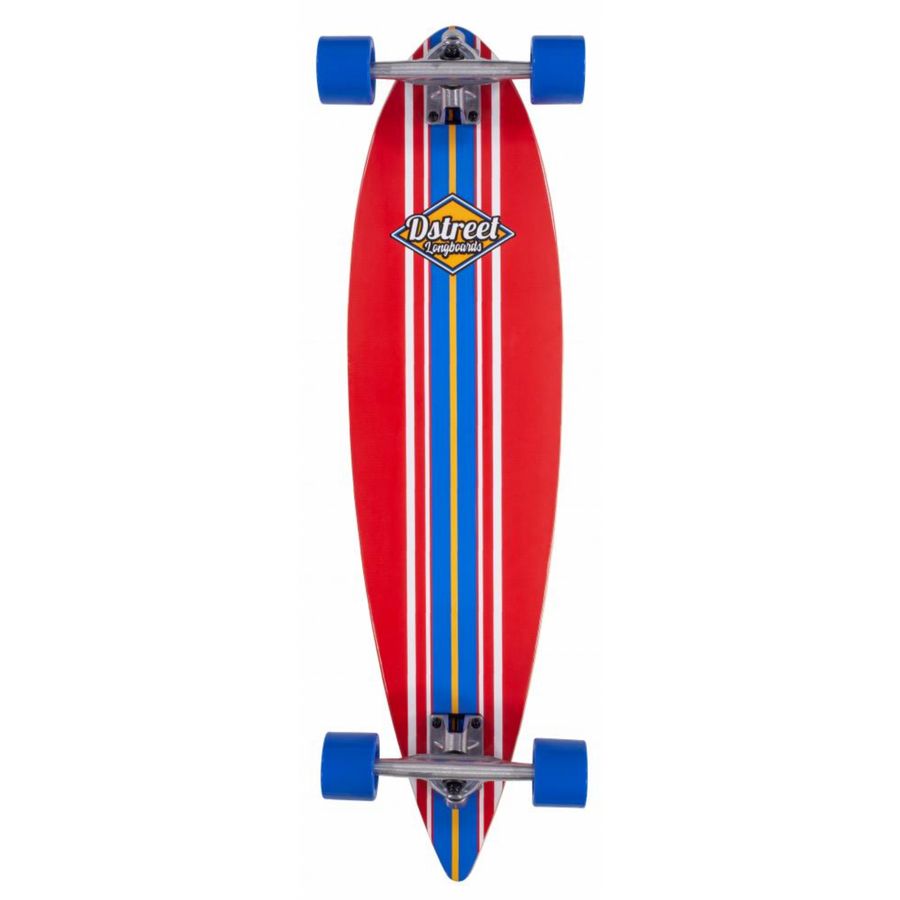 D Street Skateboard Pintail Ocean Red 35 Inch