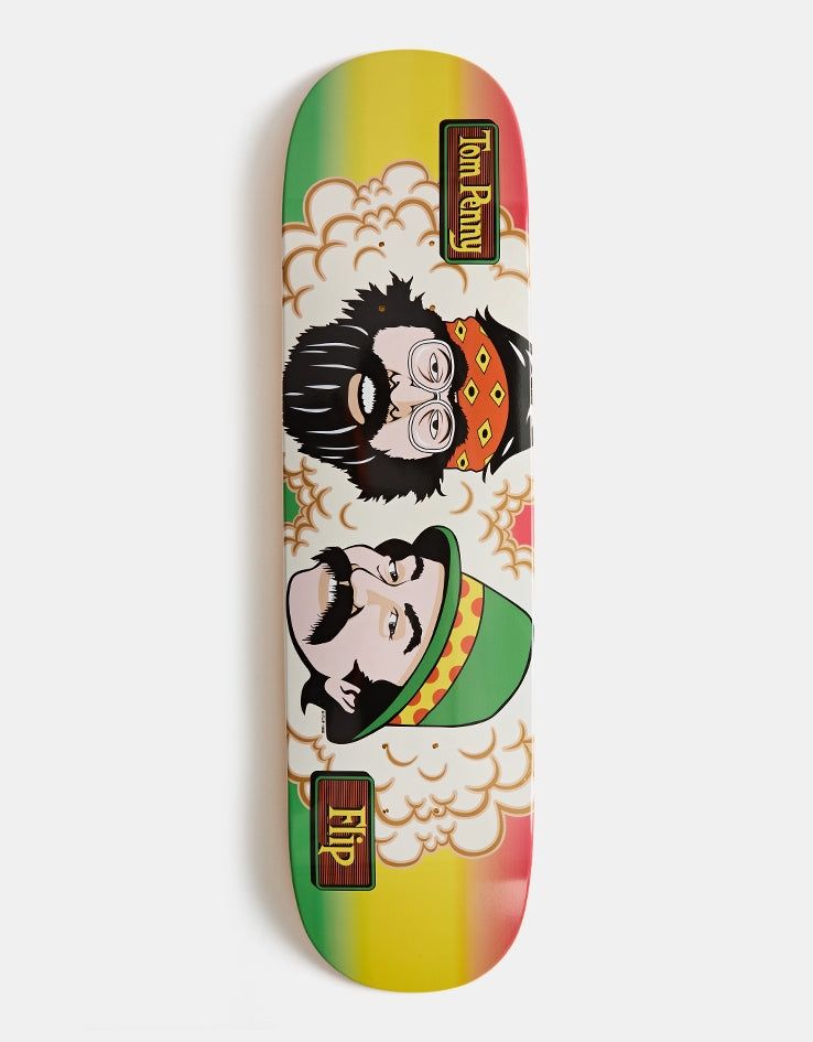 Flip Penny Tom's Friends Rasta Stripe Skateboard Deck - 8.25 Flip Penny Tom's Friends Rasta Stripe Skateboard Deck - 8.25"