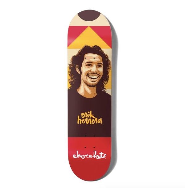 Chocolate Hecox Portrait Erik Herrera Skateboard Deck - 8.25 Chocolate Hecox Portrait Erik Herrera Skateboard Deck - 8.25"