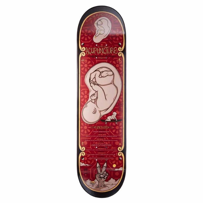 Drawing Boards Acupuncture Skateboard Deck 8.25"