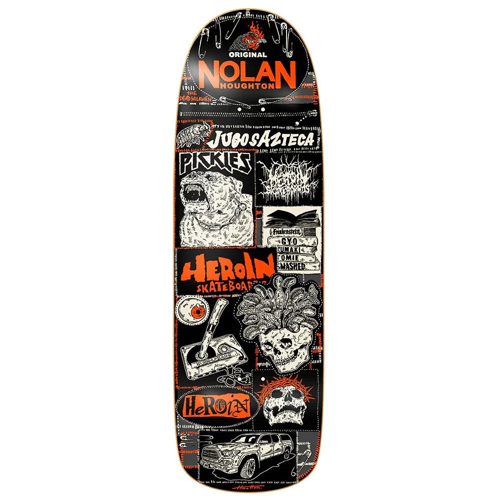 Heroin Skateboards Nolans Original Skateboard Deck - 9.6 Heroin Skateboards Nolans Original Skateboard Deck - 9.6