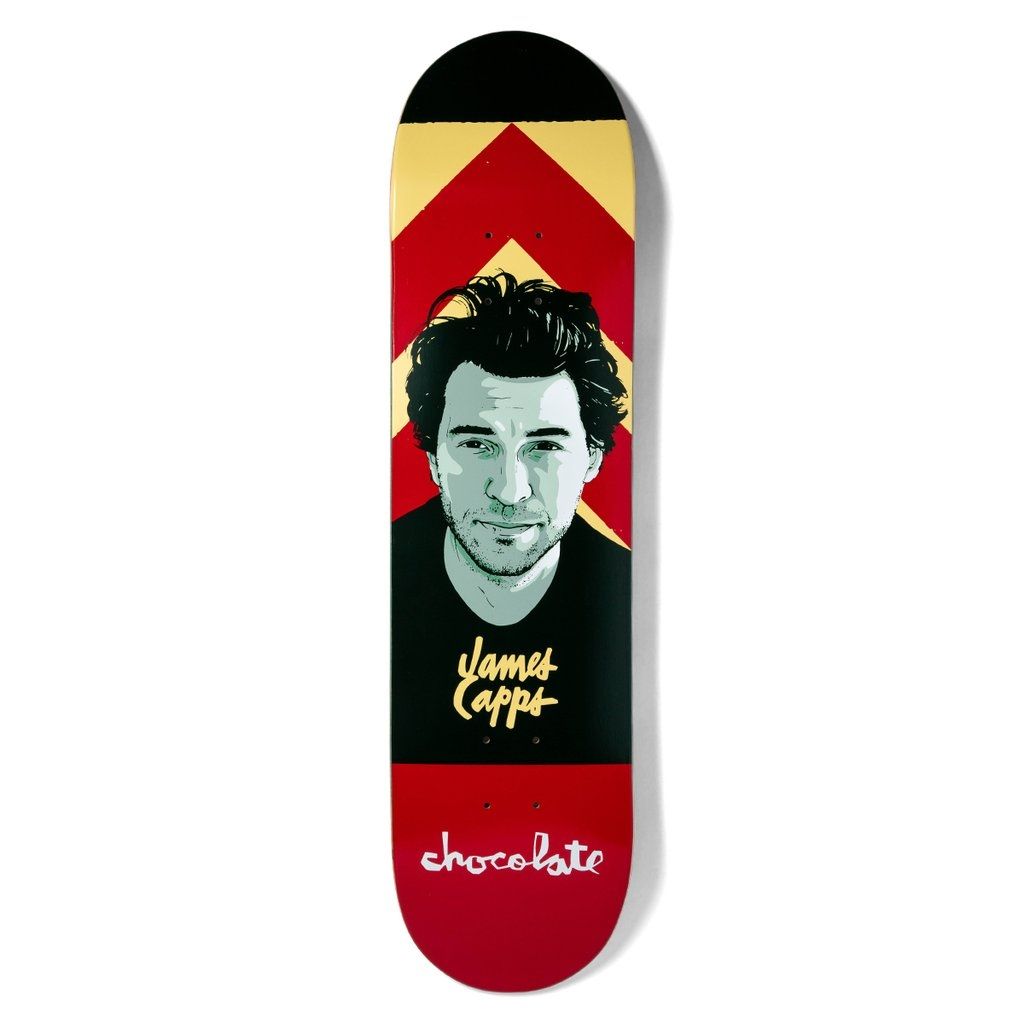 Chocolate Hecox Portrait James Capps Skateboard Deck - 8.0 Chocolate Hecox Portrait James Capps Skateboard Deck - 8.0"