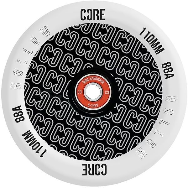 CORE Hollow Core V2 110mm Stunt Scooter Wheel - Repeat Clear / Black CORE Hollow Core V2 110mm Stunt Scooter Wheel - Repeat Clear / Black