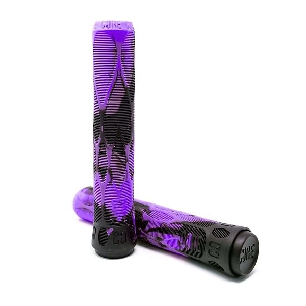 CORE Pro Handlebar Grips, Soft 170mm - Fuchsia (Purple/Black CORE Pro Handlebar Grips, Soft 170mm - Fuchsia (Purple/Black