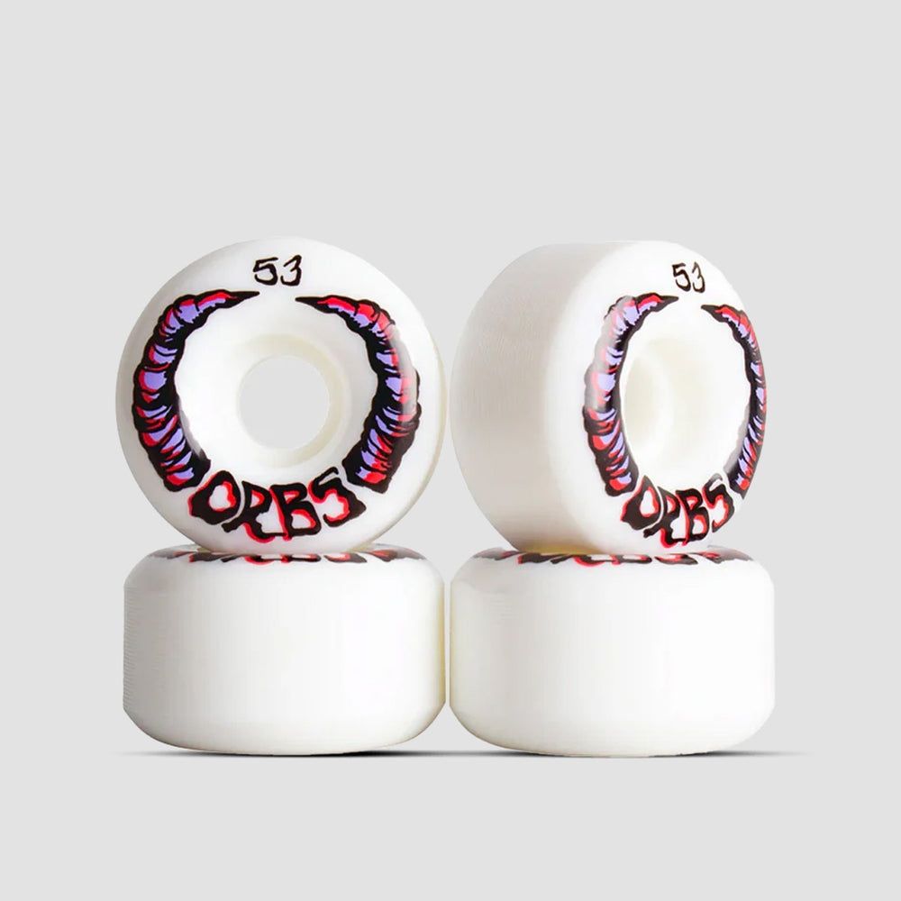 Welcome Orbs Apparitions Round 99A Skateboard Wheels White 53mm