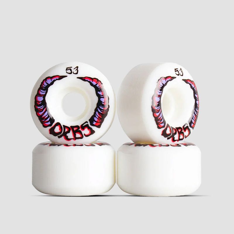 Welcome Orbs Apparitions Round 99A Skateboard Wheels White 53mm