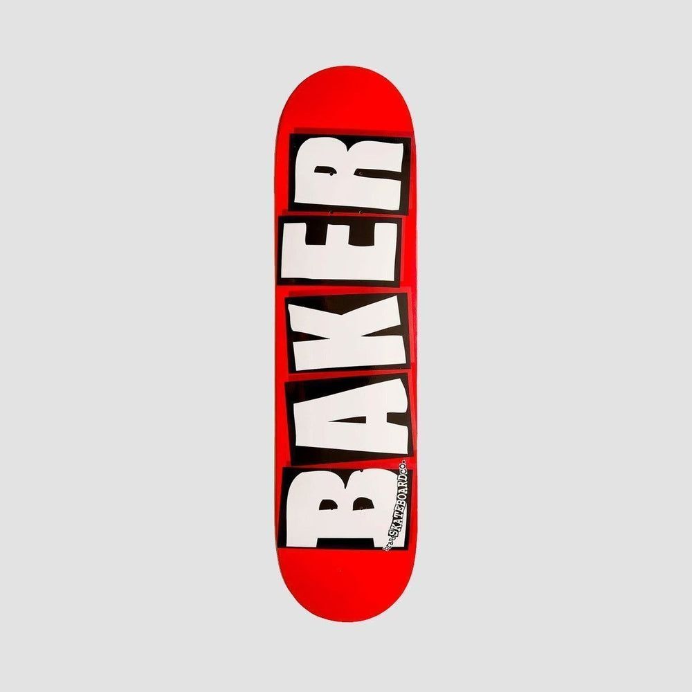 Baker Brand Logo Skateboard Deck Red/White - 8.5 Baker Brand Logo Skateboard Deck Red/White - 8.5"
