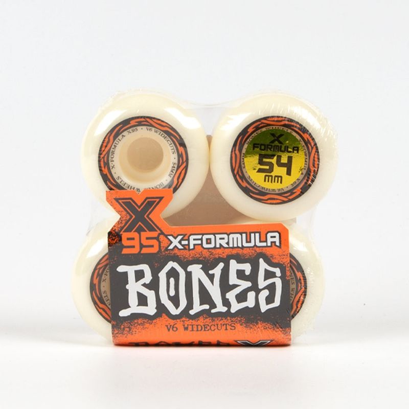Bones - 54mm X-Formula V6 Wide-Cut 95A Skateboard Wheels