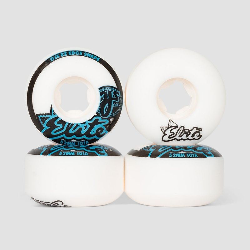OJ EZ Edge 101a Elite Skateboard Wheels White