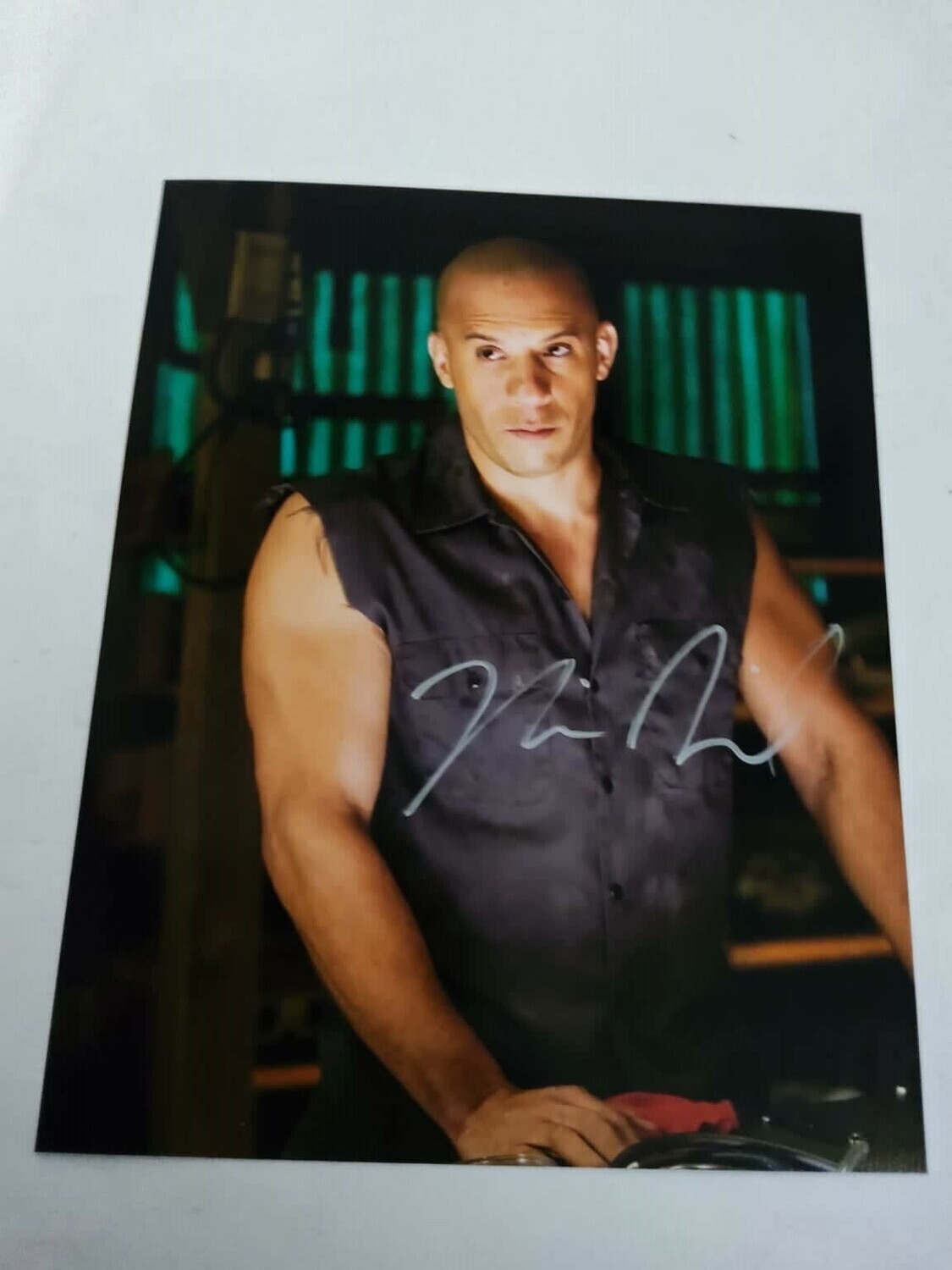 FOTO Vin Diesel Fast and Furious Autografata Signed + COA Photo Vin Diesel Fast and Furious Autografato Signed Toretto