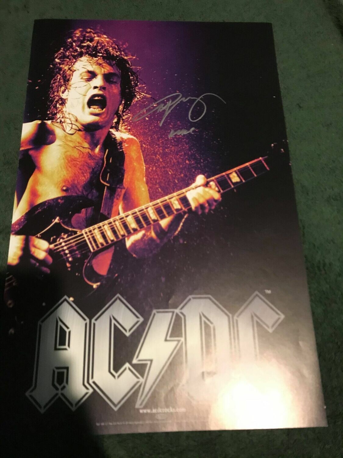 Acdc signed record Autografata AC DC Signed Autograph  Gruppo AC DC