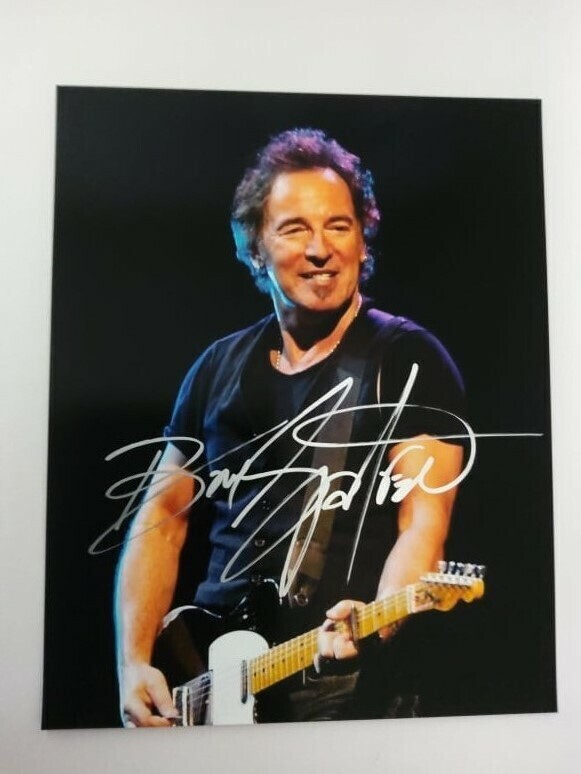 FOTO  Bruce Frederick Joseph Springsteen Autografata Signed + COA Photo Bruce Frederick Joseph Springsteen   Autografata Signed