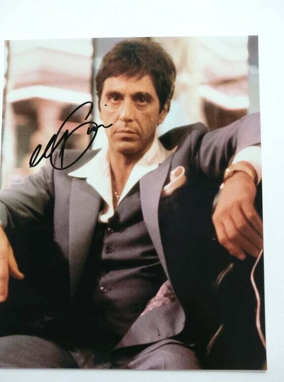 FOTO Al Pacino in Scarface 1983 Tony Montana Autografata Signed + COA Photo Al Pacino in Scarface 1983 Tony Montana  Autografato Signed