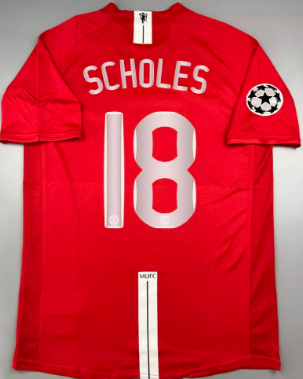 MANCHESTER UNITED  MAGLIA FINAL MOSCA 2008 FINAL MOSCOW 2008 PAUL SCHOLES 18