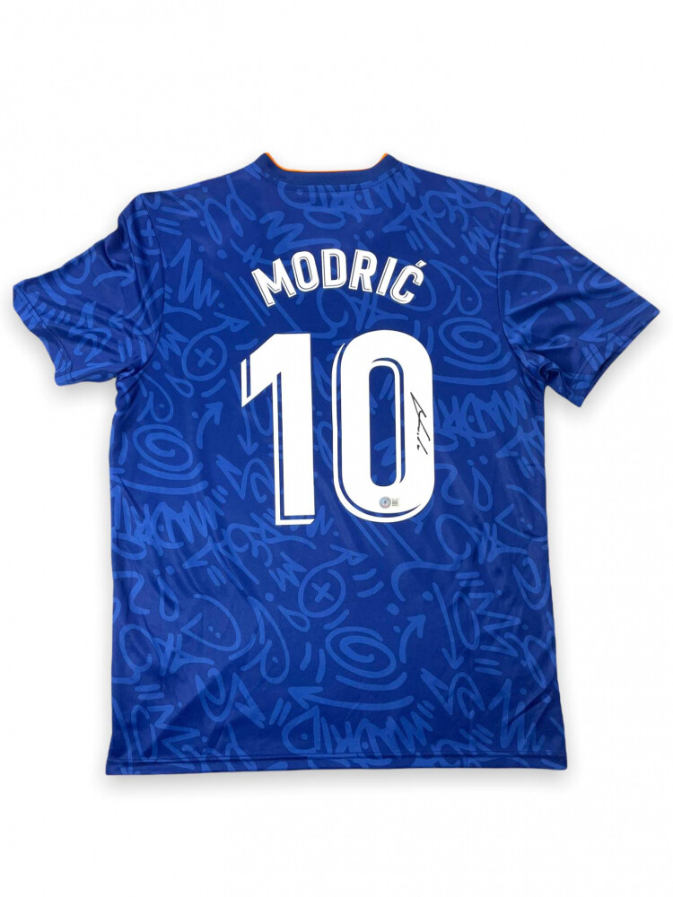 Real Madrid Luka Modric 10  Autografata da MODRIC 10  con certificato di autenticita' Modric Signed Real Madrid Jersey Beckett COA DOPPIO CERTIFICATO BECKETT + SWS
