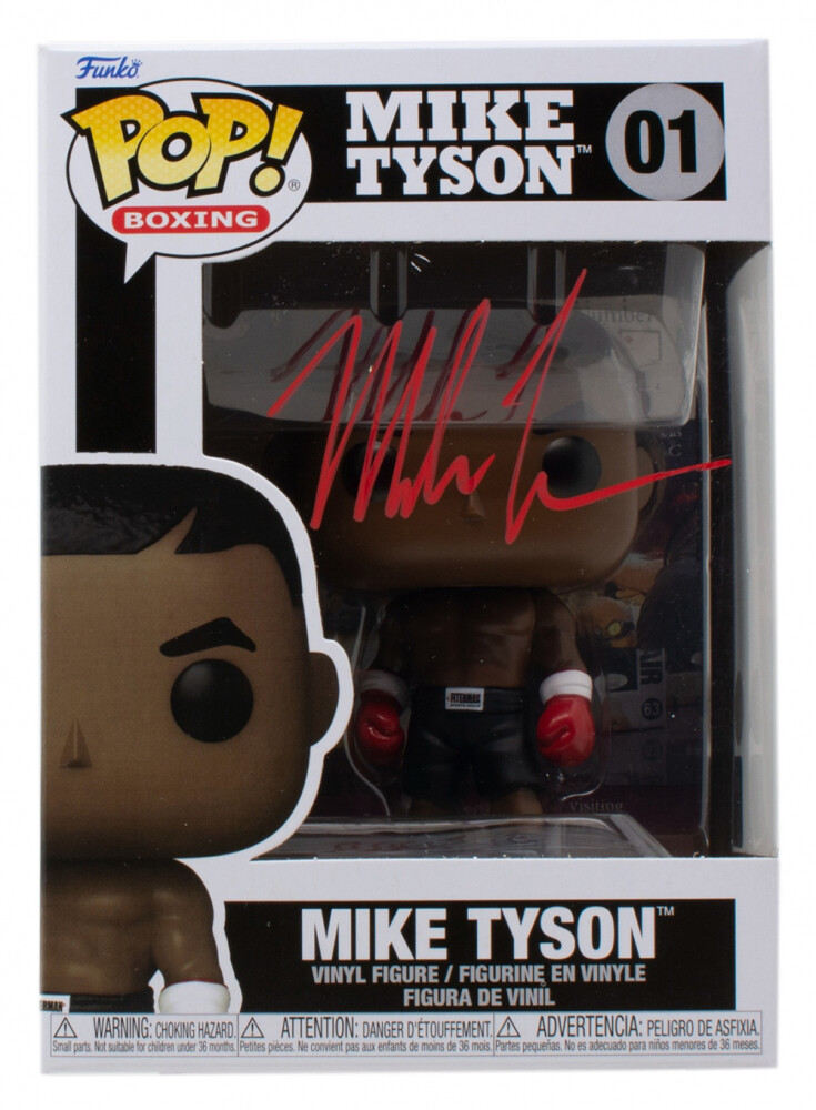 VYNIL POP MIKE TYSON AUTOGRAFATO SIGNED AUTOGRAPH MIKE TYSON Boxing  POP AUTOGRAPH Mike Tyson  Signed Doppio Certificato Double Coa POP BOXING SIGNED
