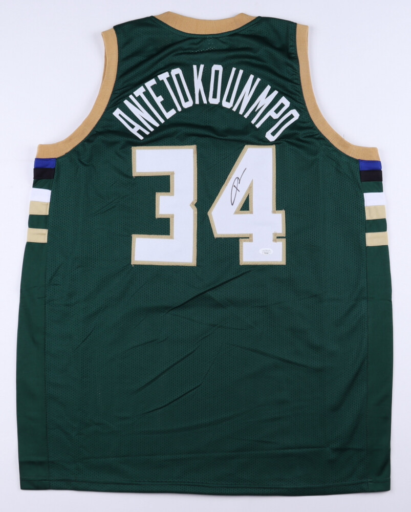 Giannis Antetokounmpo Signed  AUTOGRAPH Jersey AUTOGRAFATA MAGLIA SIGNED AUTOGRAPH Giannis Antetokounmpo Jersey SIGNED Jersey DOUBLE COA JSA
