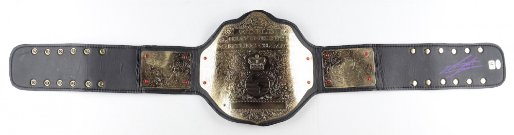 The Undertaker Cintura  Autografo AUTOGRAPH Campione del mondo Wrestling Signed World Heavyweight Wrestling Champion Belt DOUBLE COA JSA