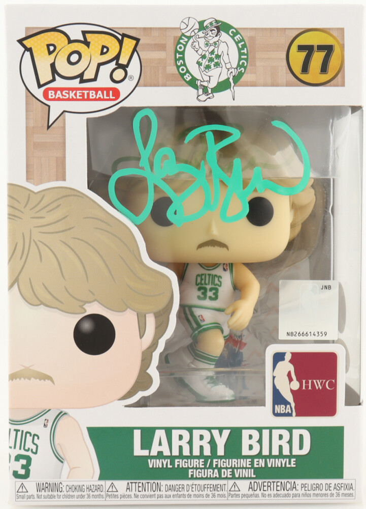 Larry Bird Autograph Signed Basket Pop Autografato Autografo Celtics  Pop Vinyl Figure Baskettball DOUBLE COA  BIRD larry bird boston celtic BOSTON CELTIC