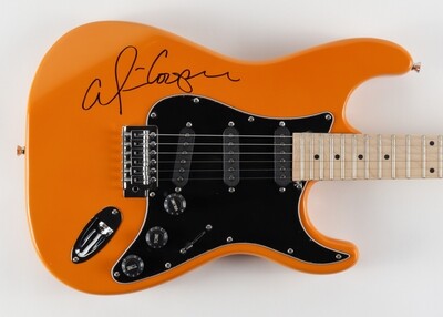 Alice Cooper AUTOGRAFATA CHITARRA SIGNED HAND AUTOGRAPH Signed Full-Size Electric Guitar Guitar Chitarra Acustica Autograph Double Coa JSA TAYLOR COOPER