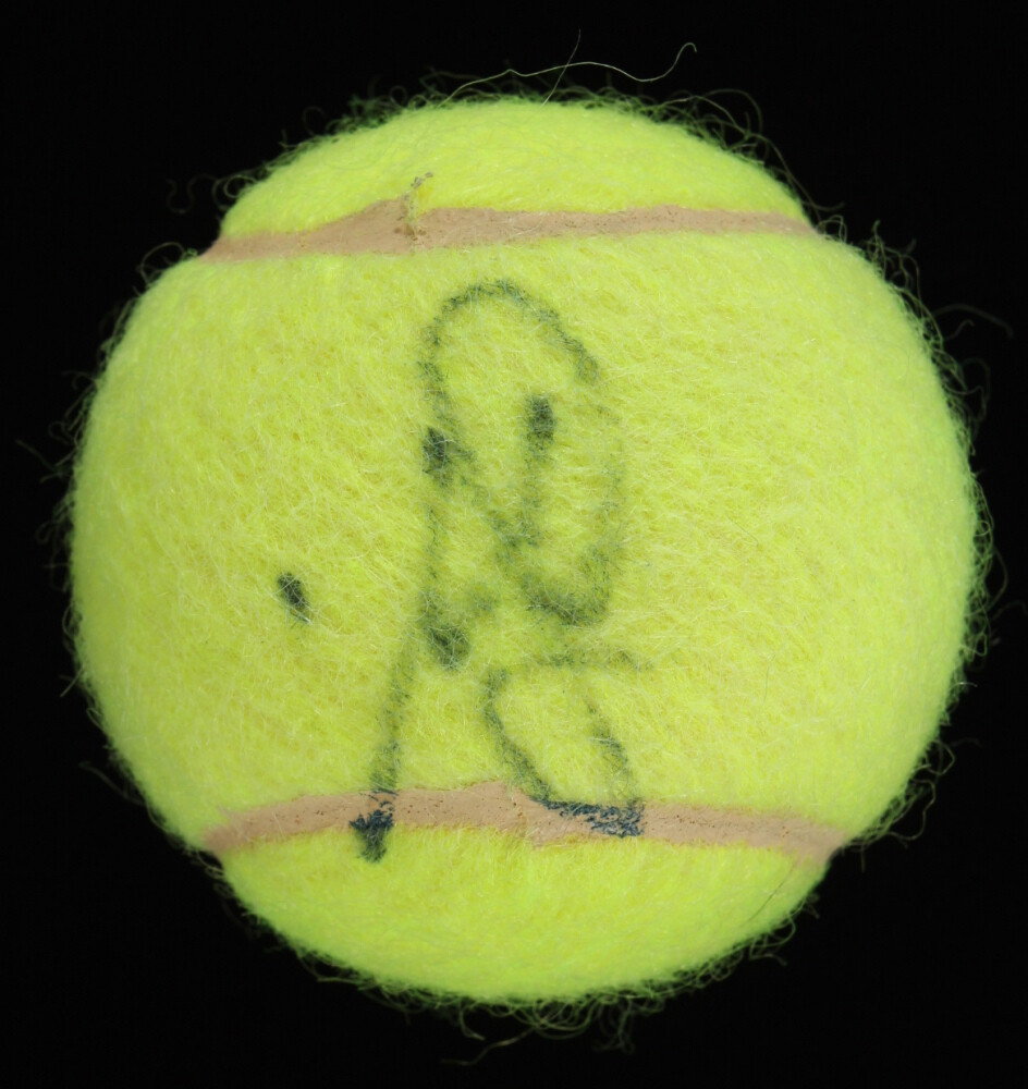 Monica Seles  PALLINA TENNIS AUTOGRAFATA BALL AUTOGRAPH Signed Tennis Ball AUTOGRAPH PALM BEACH DOUBLE COA