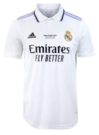REAL MADRID MAGLIA JERSEY FINAL CHAMPIONS 2022 CHAMPIONS 14 LEAGUE