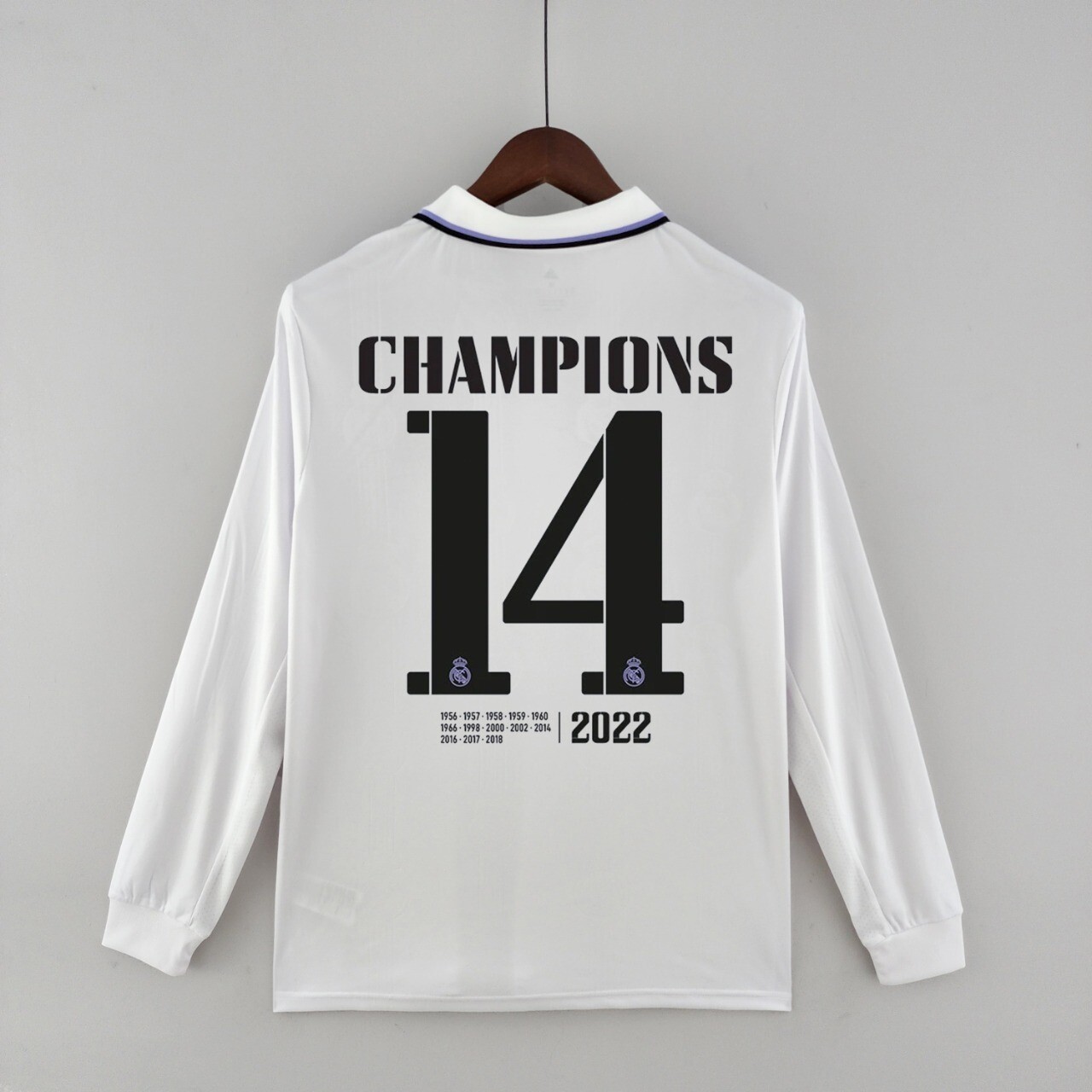 REAL MADRID MAGLIA JERSEY FINAL CHAMPIONS 2022 FINALE CHAMPIONS 22 long sleeves