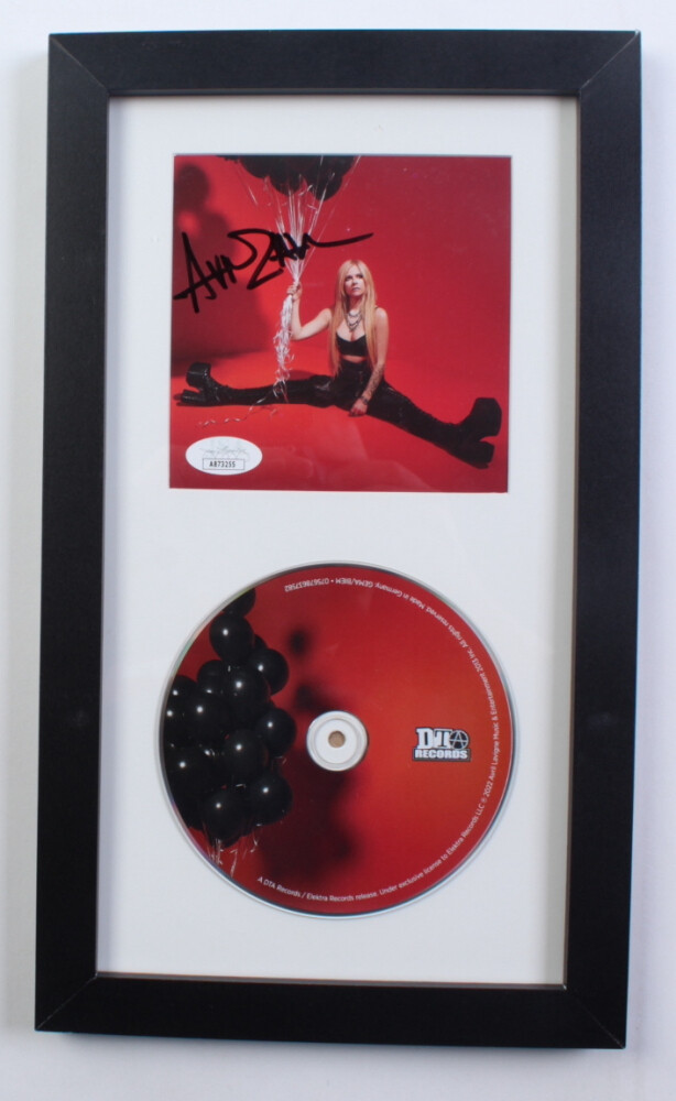 Avril Lavigne Signed Autograph Love Sux 8x13 Custom Framed CD Disc Cover Display Doppio Coa Cornice CD COVER AUTOGRAFATA LAVIGNE AVRIL