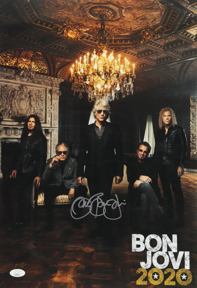 Jon Bon Jovi Signed 2020 Bon Jovi 16x20 Photo FOTO  Autograph Double Coa JSA Jon Bon Jovi