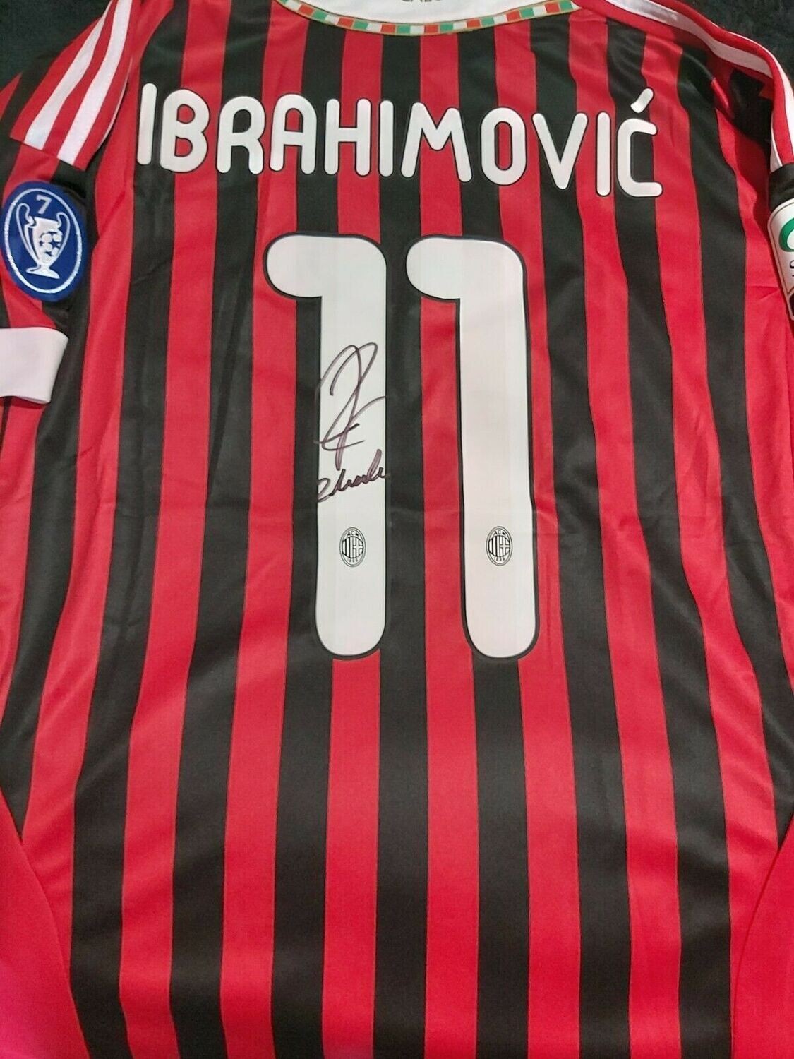 IBRAHIMOVIC MILAN  AUTOGRAFO AUTOGRAPH SIGNED AUTOGRAPH HAND SIGNED   SWS
