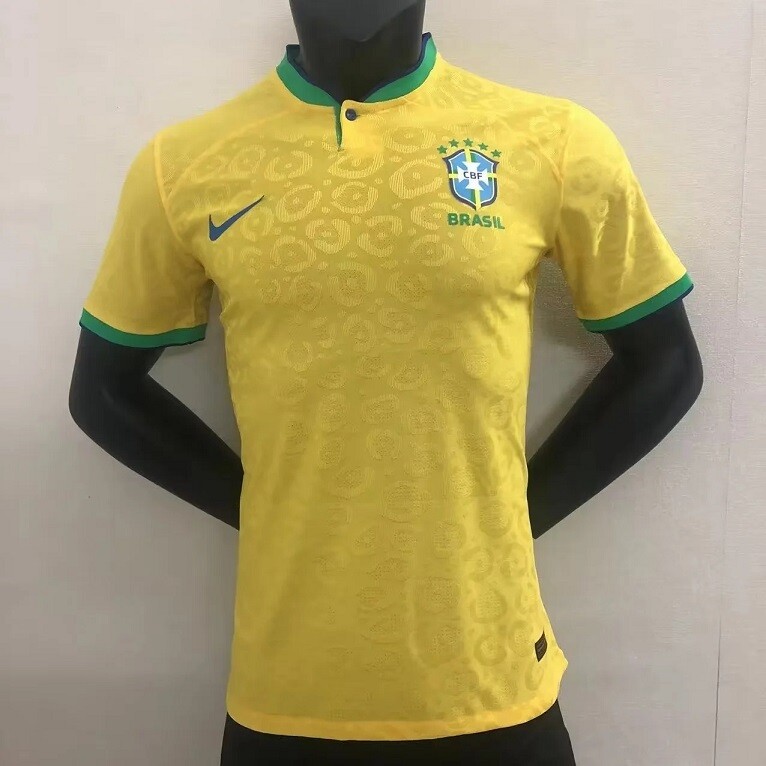 BRASILE BRAZIL MAGLIA JERSEY CAMISETAS WORLD CUP 2022 MATCH VERSION