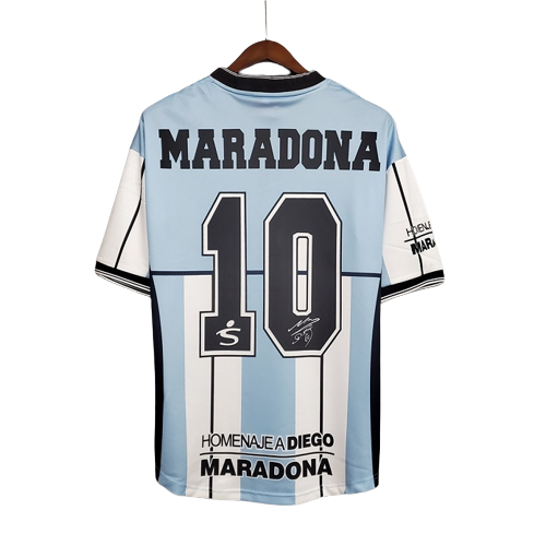 ARGENTINA 2001 MARADONA DIEGO ARMANDO SPECIAL  MAGLIA JERSEY CAMISETAS version player match scelta nome e numero choice name and number