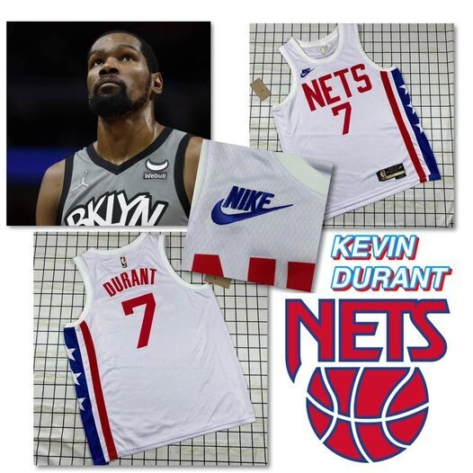 Kevin Durant Nets   Maglia Jersey Camisetas  Brooklyn