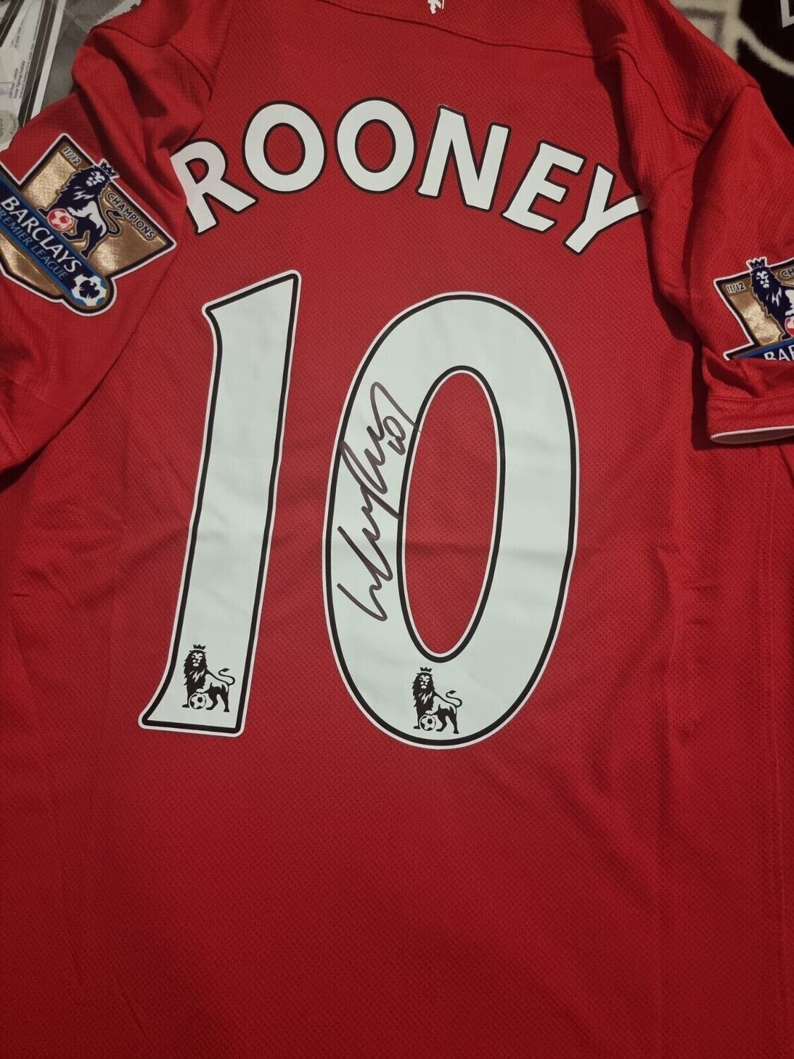 Maglia Jersey Manchester United  ROONEY Man Utd Autografata Signed Autograph Hand Signed Maglia WAYNE ROONEY Rooney