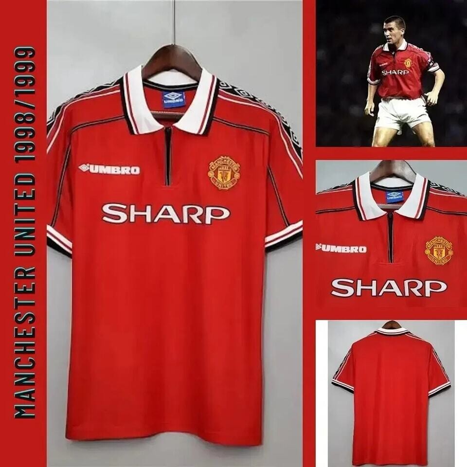 MANCHESTER UNITED MAGLIA JERSEY CAMISETAS 1998 1999 TROUBLE