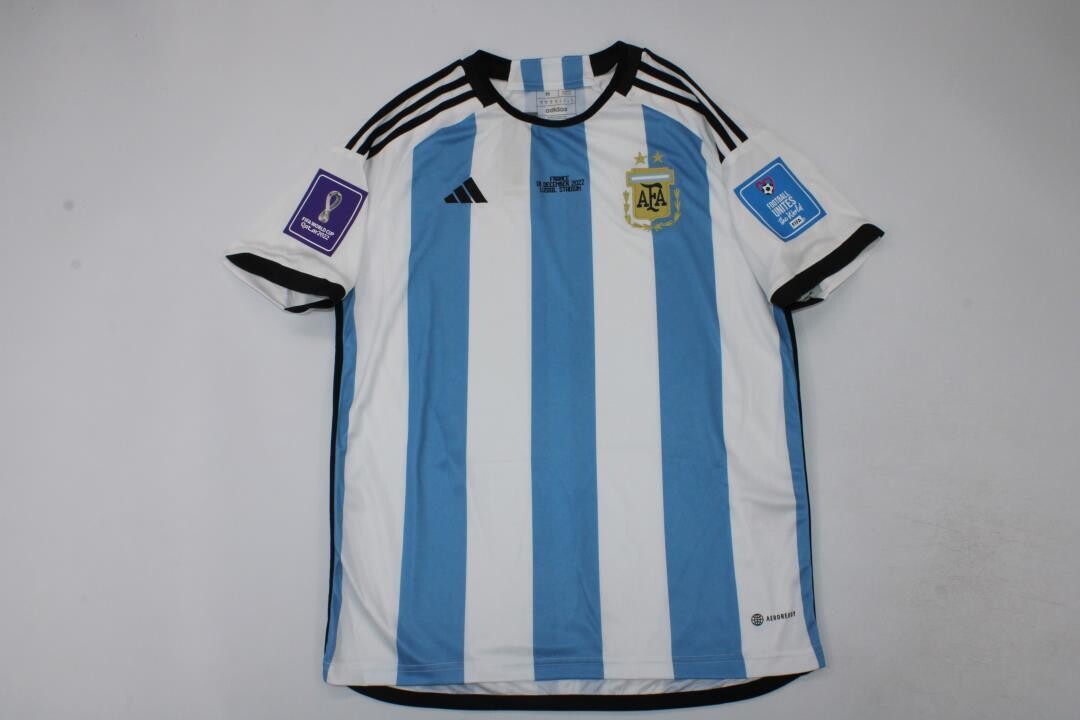 ARGENTINA MAGLIA JERSEY CAMISETAS   WORLD CUP 2022 FINALE MONDIALE 2022 WORLD CUP FINAL 2022
